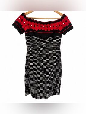 Frank Lyman Design Off-Shoulder Polka Dot Dress 🇨🇦